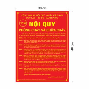 bang noi quy PCCC